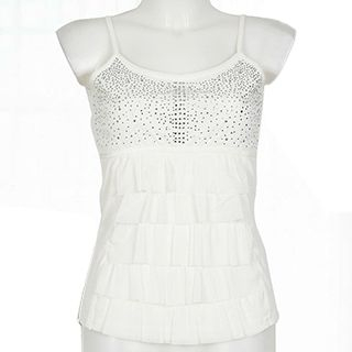 Santalina Embellished Tiered Camisole Top