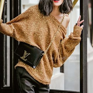 Athena Boucle Sequined Sweater