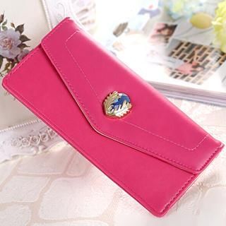 Pennyshine Faux-Leather Metal-Accent Long Wallet
