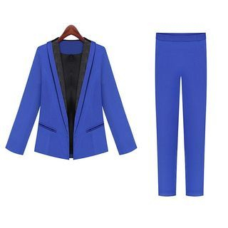 FURIFS Set: Two-Tone Blazer + Pants