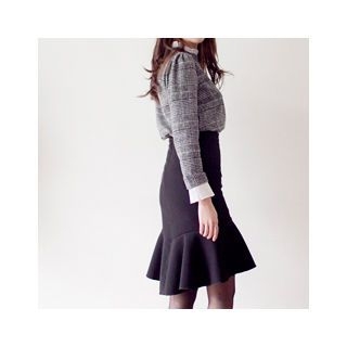 MASoeur Ruffle-Hem Skirt