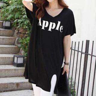 Dream Girl Short Sleeved Lettering T-shirt Dress