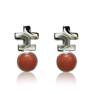 ZN Concept Red Agate Earrings