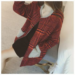 Ashlee Plaid Paneled Woolen Jacket