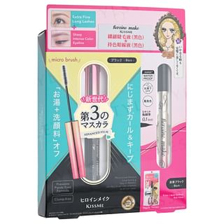 ISEHAN - Kiss Me Heroine Make Micro Mascara + Liquid Eyeliner 01 Black
