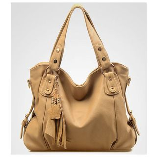 LineShow Faux-Leather Fringed Handbag