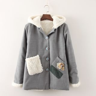 Aigan Fleece-Lined Hooded Jacket