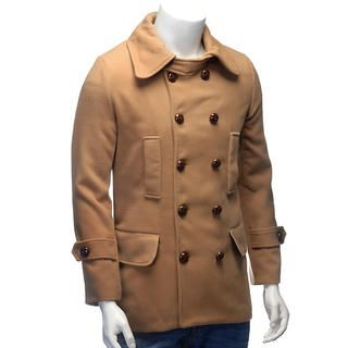 BESTshop Stand-Collar Double-Breasted Coat