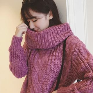 Colorful Shop Cable-Knit Sweater