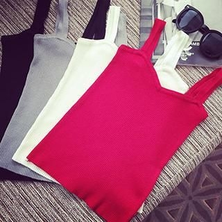 Bubbleknot Sleeveless Knit Top