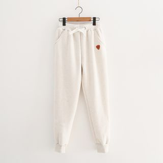 Piko Drawstring Fleece-lined Sweatpants