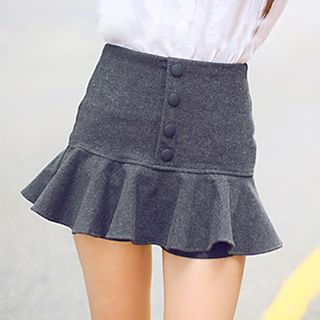 lilygirl Frilled Woolen Skirt
