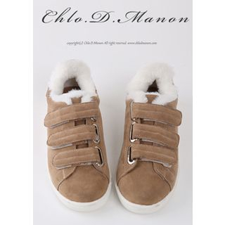 Chlo.D.Manon Faux-Fur Trim Sneakers