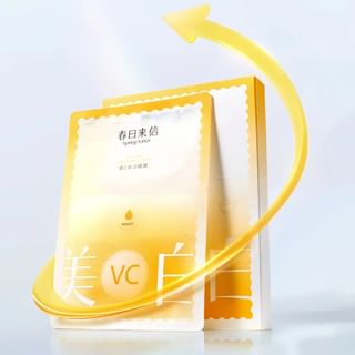 Spring Letter - Whitening Vitamin C Mask (5Pcs) 5Pcs (1G + 22G)