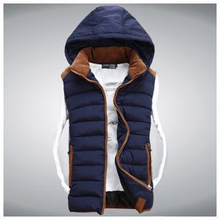 JOYRAY Matching Couple Detachable Hood Padded Vest