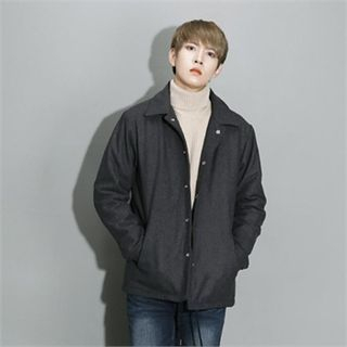THE COVER Drawstring-Waist Button-Front Jacket