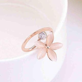 Best Jewellery Rhinestone Floral Ring