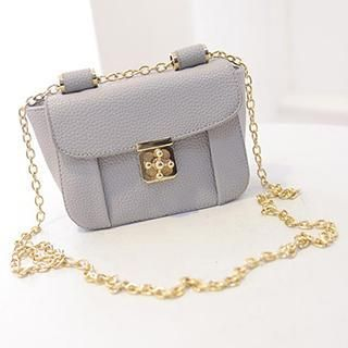 Youme Push-Lock Flap Shoulder Bag