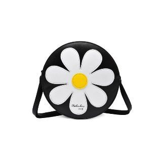 BeiBaoBao Faux-Leather Flower-Print Cross Bag