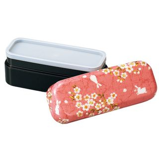 Hakoya Hakoya Slim Compact Lunch Box Sakura Usagi Pink
