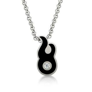 Kenny & co. Black Kenny&co. x Zerone fire icon Necklace [S] Black - One Size