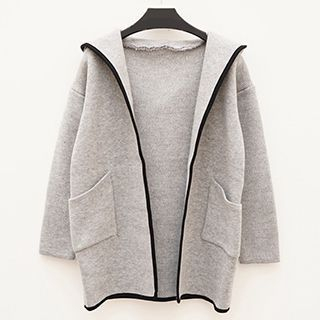 Polaris Contrast Trim Knit Jacket