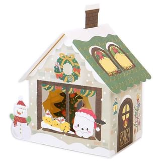 Sanrio POCHACCO Christmas Card (House) One Size