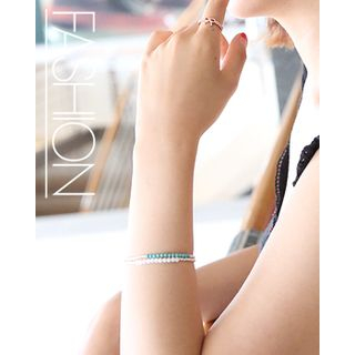 Miss21 Korea Two-Tone Beads Bracelet