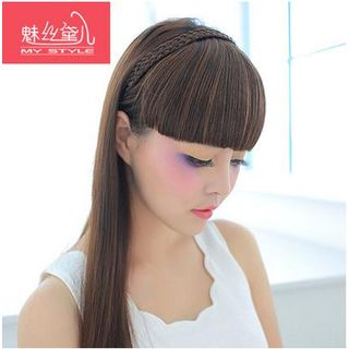 My Style Wigs Braided Fringe Hair Band - Straight