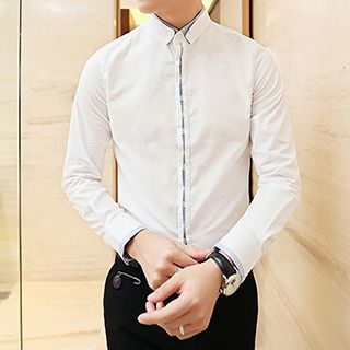 Besto Double Collar Long-Sleeve Shirt