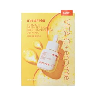 innisfree - Vitamin C Green Tea Enzyme Brightening Serum Gel Mask 25ml x 1 sheet