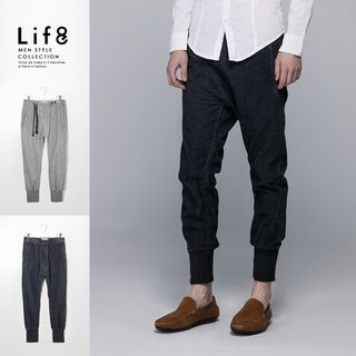 Life 8 Gathered-Cuff Baggy Pants