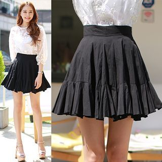 the ebbm Zip-Up Ruffled Skirt