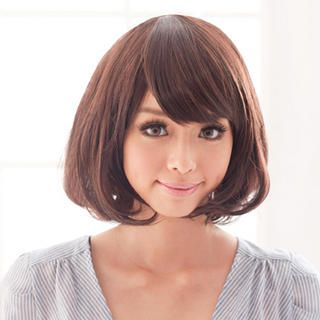 Clair Beauty Short Full Wigs - Wavy Coffee - One Size
