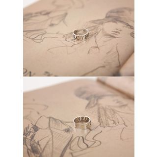 Chlo.D.Manon Lettering Silver Open Ring