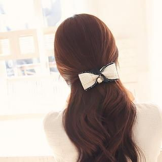 soo n soo Ribbon Tweed Hair Pin