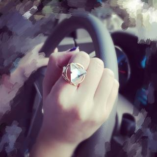 Ticoo Triangle Statement Ring