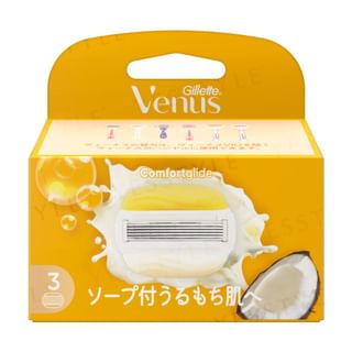 Gillette Japan - Venus Comfortglide Coconut Razor For Moist Skin Body Blade 3 pcs Refill