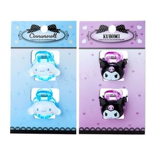 Sanrio - Clear Mini Hair Clip Cinnamoroll - 2 pcs