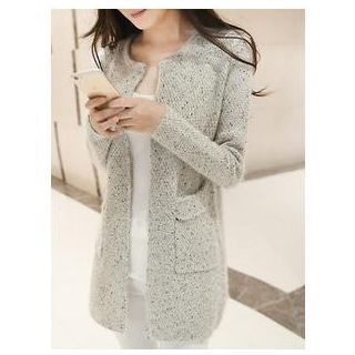 Dowisi Open-Front Knit Cardigan