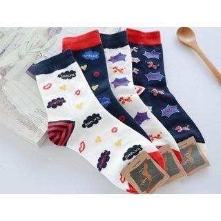 Knitbit Cartoon Printed Socks