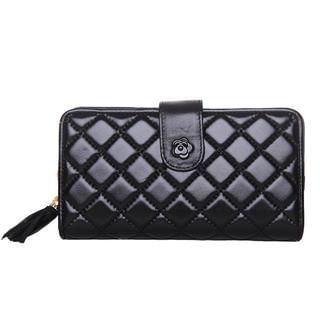 Nautilus Bags Genuine Leather Quilted Long Wallet
