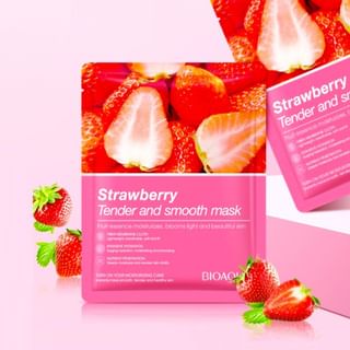 Bioaqua - Strawberry Tender Smooth Facial Mask #Strawberry - 1 Pcs