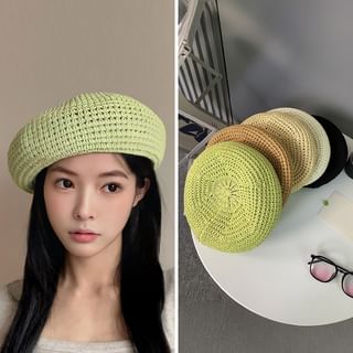 Plain Perforated Beret