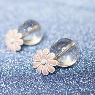 maxine Flower Accent Double-Sided Earrings