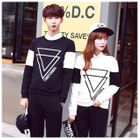 Couple Matching Triangle Printed Pullover от YesStyle.com INT Couple Matching Triangle Printed Pullover от YesStyle.com INT