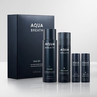 MISSHA - For Men Aqua Breath Duo Set 4 pcs