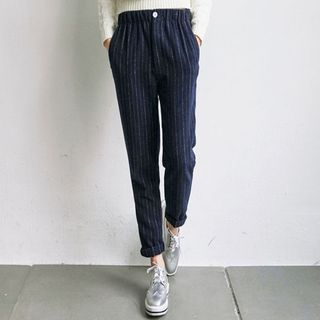 Tokyo Fashion Pinstriped Tapered Pants