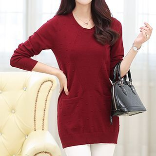 Romantica Dotted Knit Long Top