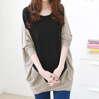 Dream Girl Two-Tone Long-Sleeved Top